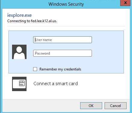 Authentication popup for IE 